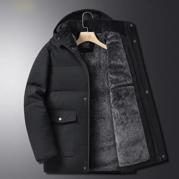 Men's Long Parka -40℃ Winter Jacket Fashion Hooded - Picture 1 of 3